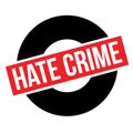 Hate Crime typographic stamp