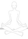 Hatha Yoga Chakra on White