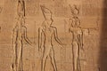 Hathor, Horus and Isis Royalty Free Stock Photo