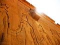 Hathor Temple at Dendera - detail Royalty Free Stock Photo