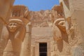 Hathor, wife of Horus, depicted at Hatshepsut Temple.