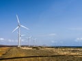 Hato Plains wind turbines Royalty Free Stock Photo