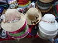 Hats market sell colorful still life chaplain clothes objects