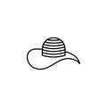 Hats panama line icon. Element of hats icon