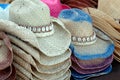 Woven Straw Cowboy Hats with Shells