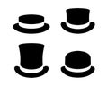 Hats graphic icons set