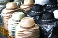 Hats in shop