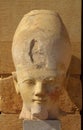 Hatshepsut head in temple near Luxor in Egypt Royalty Free Stock Photo