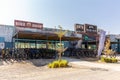 Hatta Wadi Hub main entry building with bikes rental, bike shop and reception.