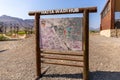 Hatta Wadi Hub hiking and biking trails map with tourist information