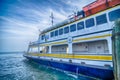 Hatteras, NC, USA - August 8, 2014 : ferry transport boat at ca Royalty Free Stock Photo