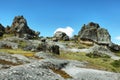 Hatun Machay stone forest in Ancash Peru.