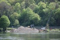 Hatzenport, Germany - 04 28 2022: construction site at the Mosel