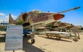 McDonnell Douglas Skyhawk attack aircraft on display at The Israeli Air Force Museum