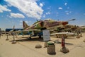 McDonnell Douglas Skyhawk attack aircraft on display at The Israeli Air Force Museum