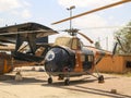 The Sikorsky H-19 Chickasaw multi-purpose helicopter on display at The Israeli Air Force Museum