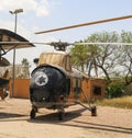 The Sikorsky H-19 Chickasaw multi-purpose helicopter on display at The Israeli Air Force Museum