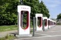 Tesla Supercharger Station for electric cars