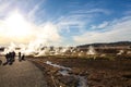 Haukadalur valley, geyser (geysir) Golden Circle, Iceland
