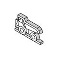 haul truck steel production isometric icon vector illustration Royalty Free Stock Photo