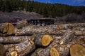 Hauling Logs Royalty Free Stock Photo