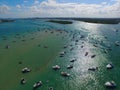 Haulover Beach Miami sand bar Royalty Free Stock Photo