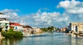 Haulover Creek in Belize City Royalty Free Stock Photo