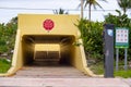 Haulover Park Miami Beach walkway entrance tunnel under Collins Avenue