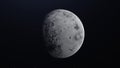 Haumea dwarf planet in the outer space. 3D render