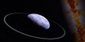 Haumea Planet with its own Ring System Royalty Free Stock Photo