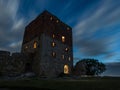 Haunted castle ruin Hammershus in denmark Royalty Free Stock Photo