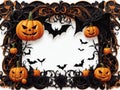 Haunted Frame Borders for Halloween Goth-Influenced Halloween Graphics