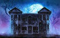 Haunted horror house. Royalty Free Stock Photo