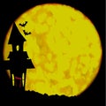 Halloween Full Moon Background