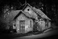 Haunted house in the woods Royalty Free Stock Photo