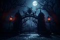 Haunted Mansion Gate A haunted mansion gate Royalty Free Stock Photo