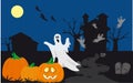 Halloween haunted night Royalty Free Stock Photo