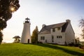 Haunted Old Presque Isle Lighthouse In Michigan Royalty Free Stock Photo