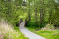 The Haunted walking bridge of Swan Lake Victoria BC Canada