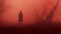 Unearthly Journey: A Psychedelic Walk Through Red Fog