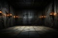 Haunting Halloween Dark horror background sets a mysterious stage with wooden planks