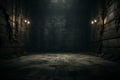 Haunting Halloween Dark horror background sets a mysterious stage with wooden planks