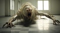 Haunting Monster In Death Strike Pose: Hyper-realistic Atmospheres