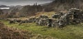 Haunting remains of Arichonan Township in Scotland. Royalty Free Stock Photo