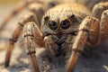 A hauntingly detailed close-up of a spider, evoking a sense of dread and encapsulating the fear of spiders concept Royalty Free Stock Photo