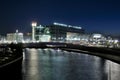 Hauptbahnhof in Berlin at night Royalty Free Stock Photo