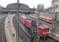 Hauptbahnhof in Hamburg, Germany. It is the main railway station in the city, the busiest in the country and the second