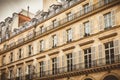 Haussmann building in the center of Paris Royalty Free Stock Photo