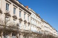 Haussmann building in Paris city France Royalty Free Stock Photo