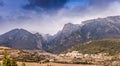 Landscape of Haut-Languedoc and the Orb Valley in Occitania, France Royalty Free Stock Photo